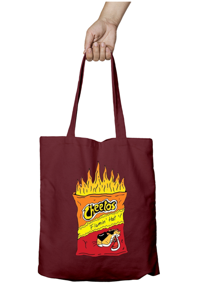 Skrone Cheetos Zipper Tote Bag
