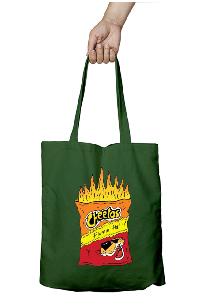 Skrone Cheetos Zipper Tote Bag