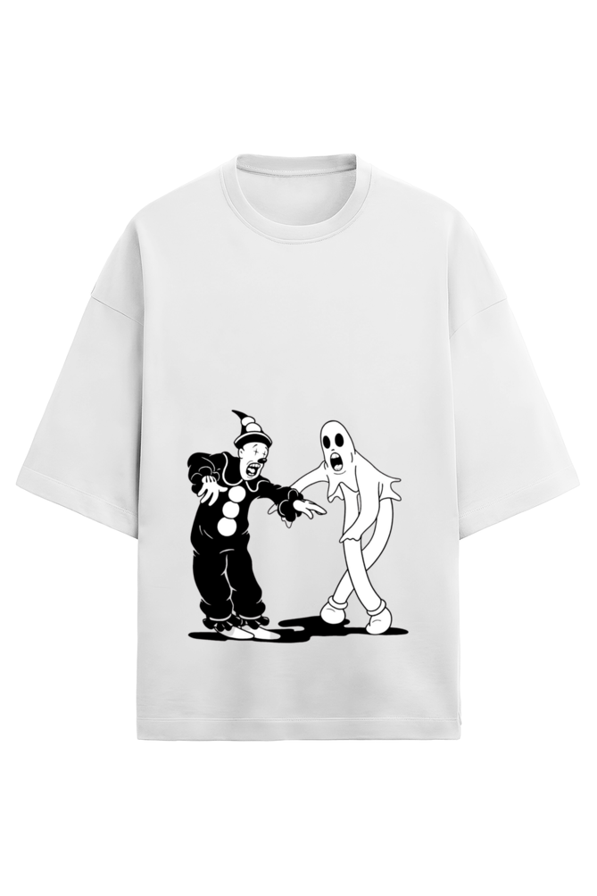 Skrone Ghost and Clown Retro Tee (Oversized Fit)