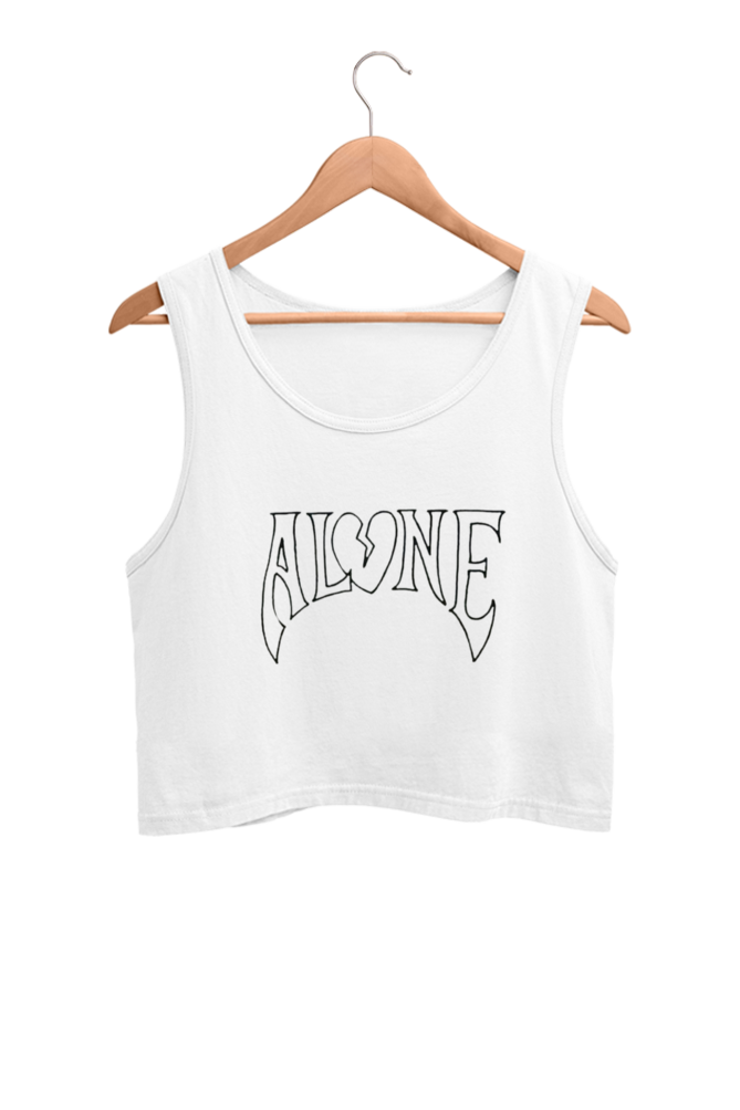 Skrone Alone Heartbreak Crop Tank