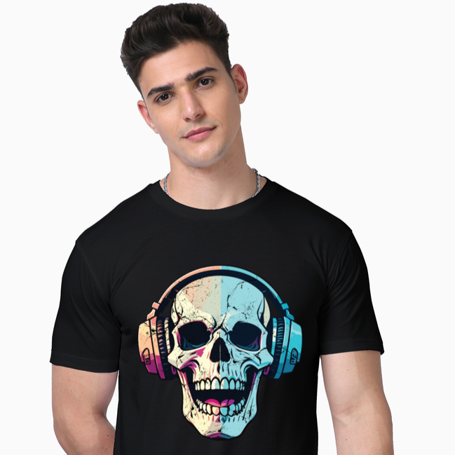 Skrone Skull Beats Graphic Tee