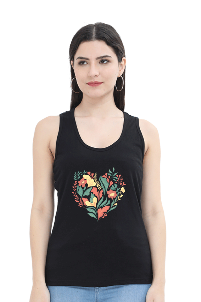 Women Heart Tank Top