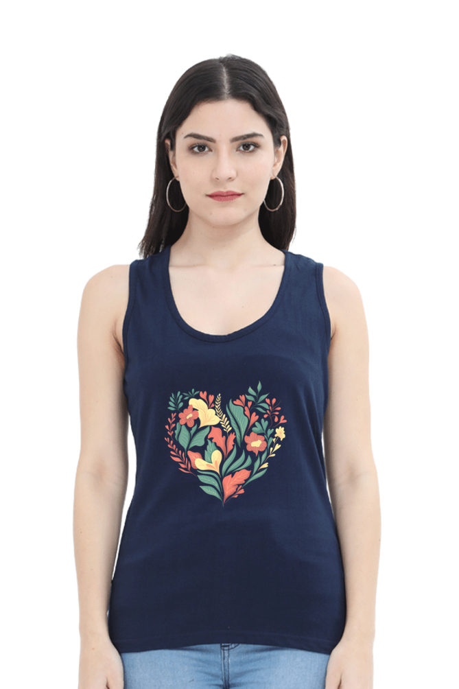 Women Heart Tank Top