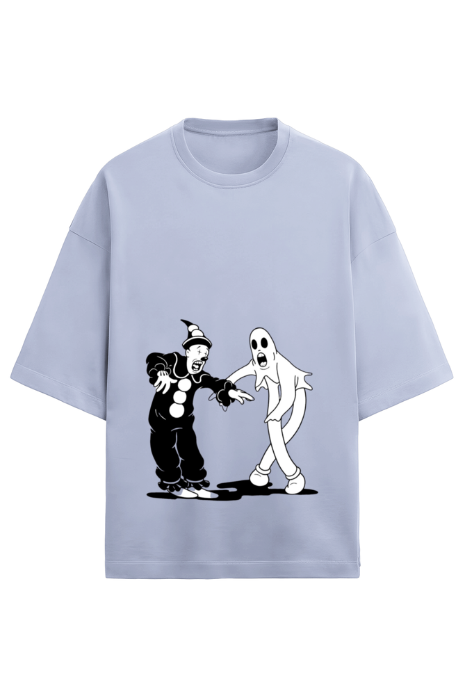 Skrone Ghost and Clown Retro Tee (Oversized Fit)