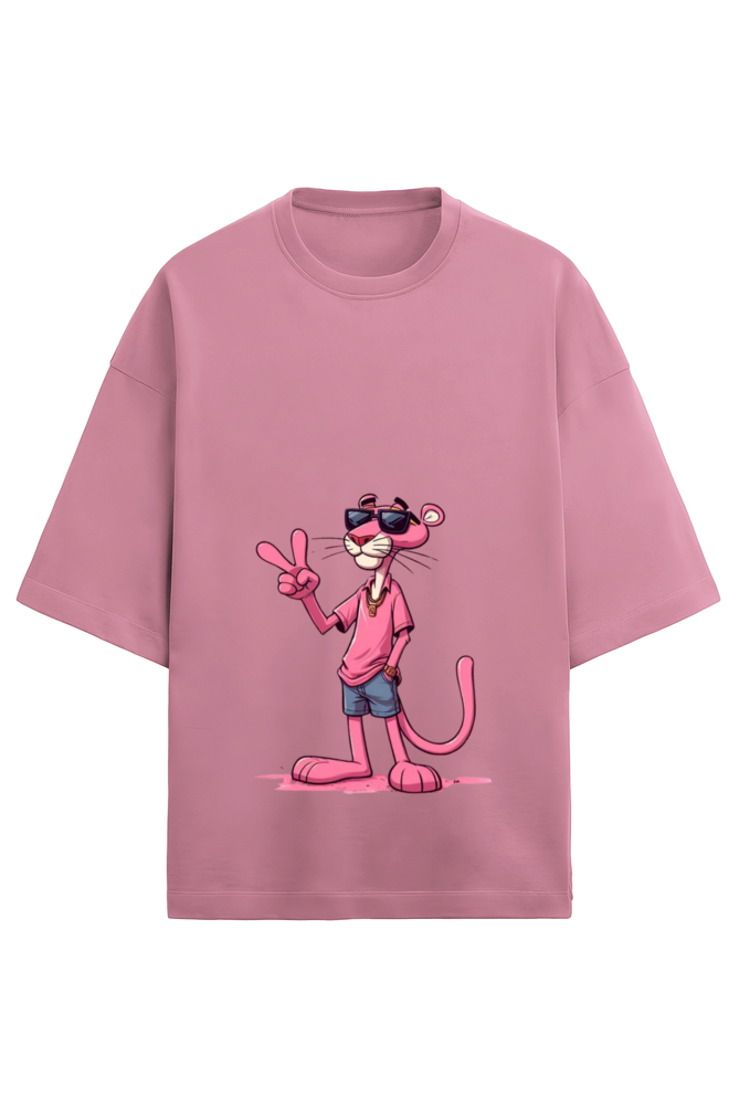 Skrone Pink Panther Graphic Tee (Oversized Fit)