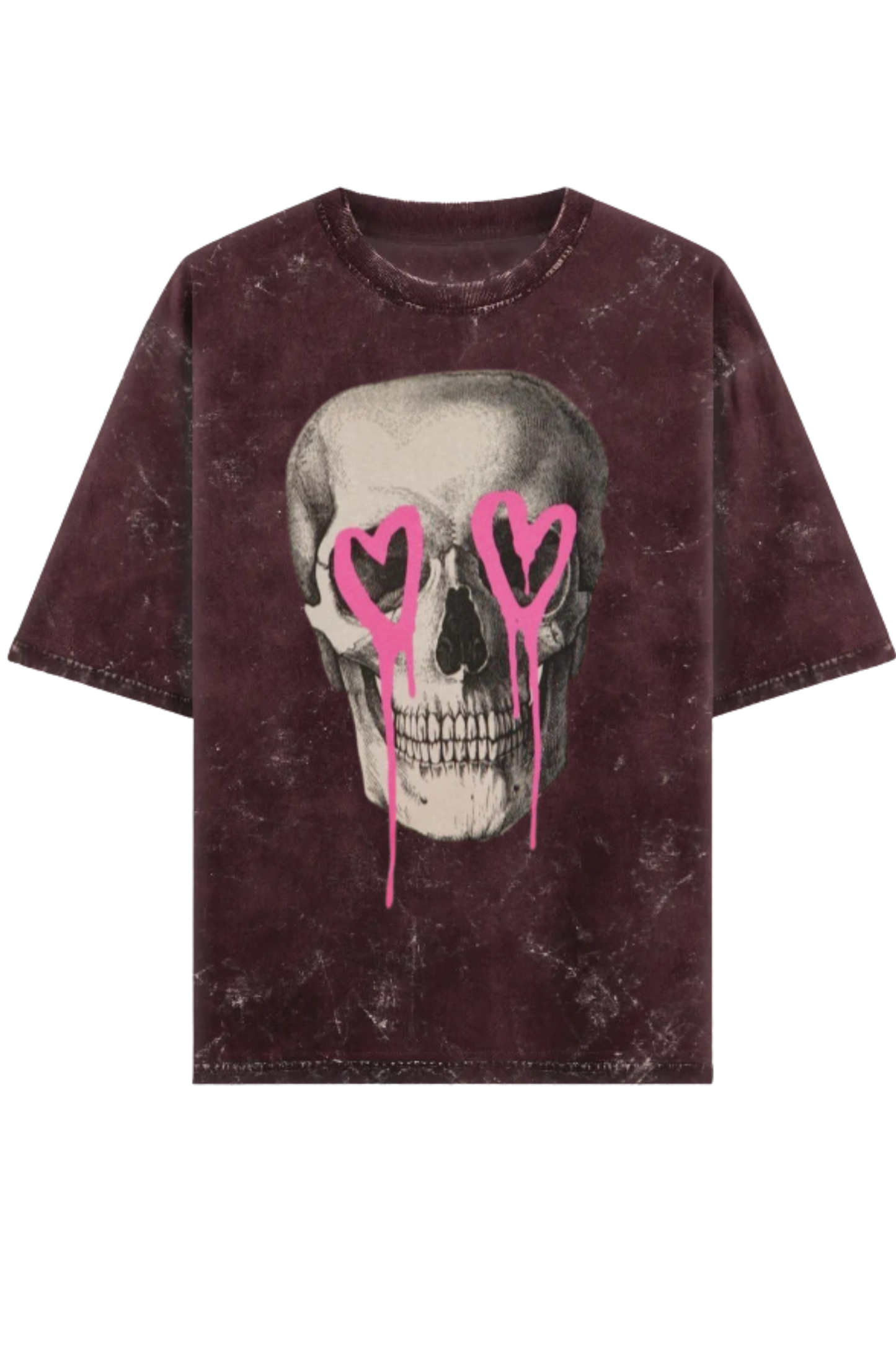 Skrone Acid Wash Dead Serious-Love Edition Tee (Oversized Fit)