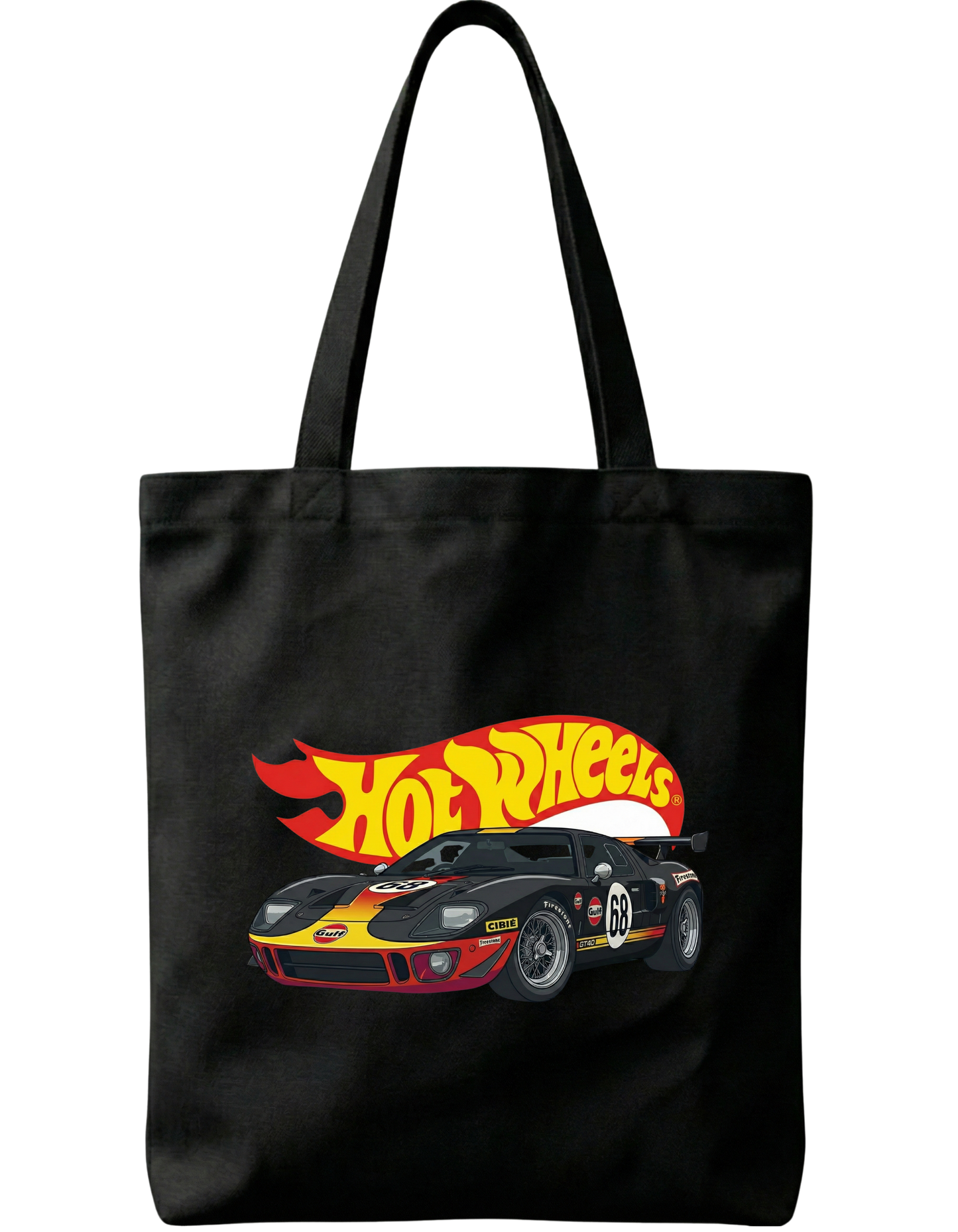 Skrone Hot Wheels Zipper Tote Bag