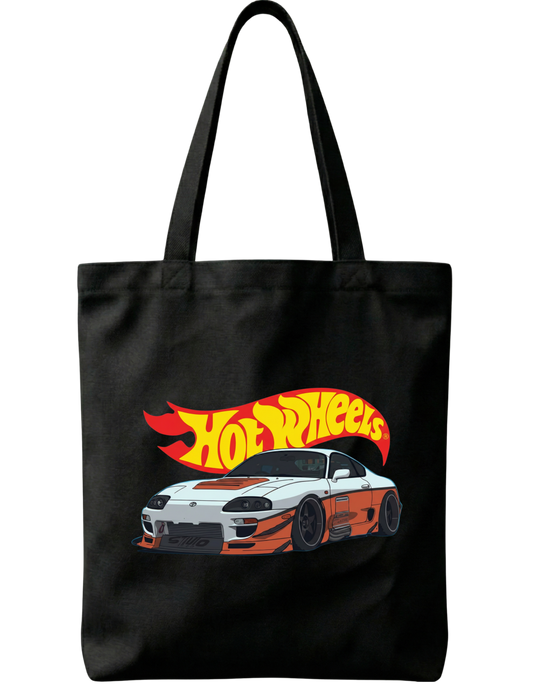 Skrone Hot Wheels Zipper Tote Bag
