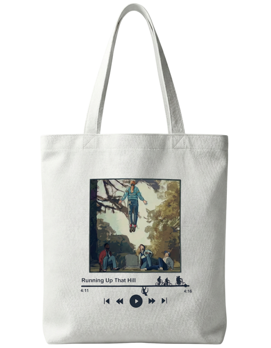 Skrone “Running Up That Hill” Zipper Tote Bag
