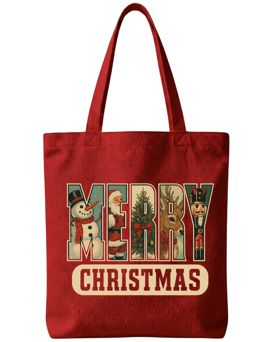 Skrone Christmas Edition Zipper Tote Bag