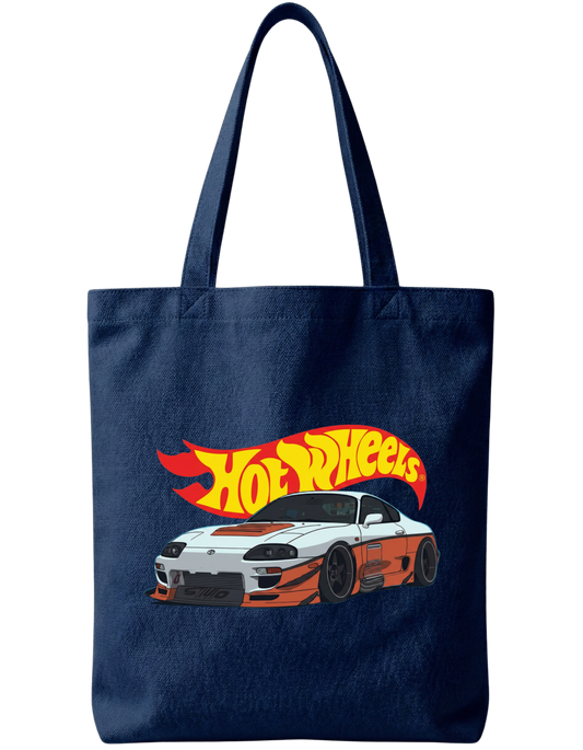 Skrone Hot Wheels Zipper Tote Bag